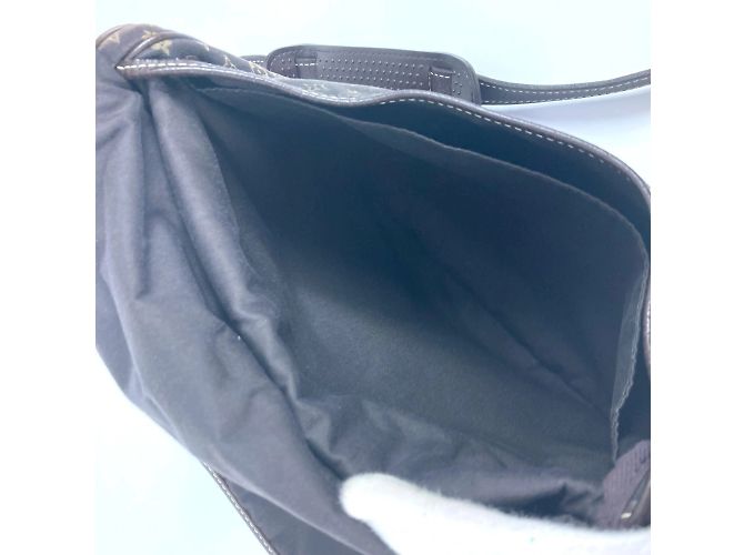 Borsa a Spalla Mini Lin Monogram Louis Vuitton Marrone Grigio antracite - vista 6