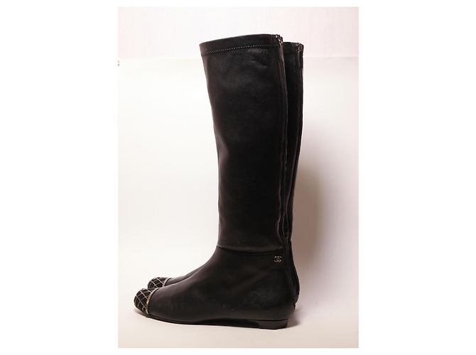 Botas de pasarela increíbles de Chanel Negro - vista 3