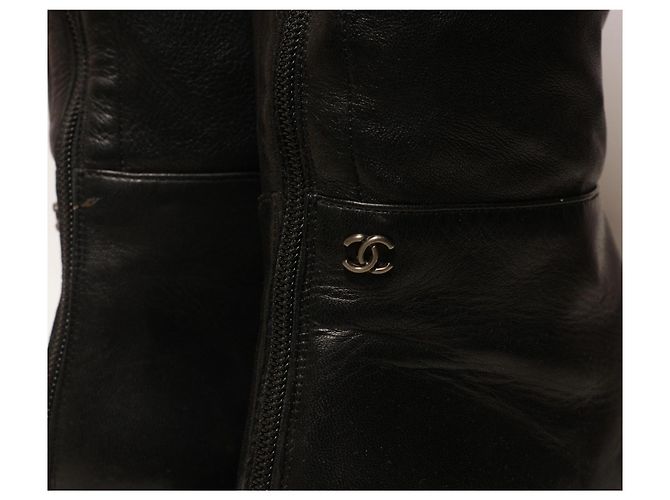 Botas de pasarela increíbles de Chanel Negro - vista 9