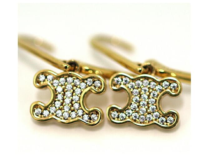 Céline Pendientes Celine Triomphe Drop Plata - vista 5