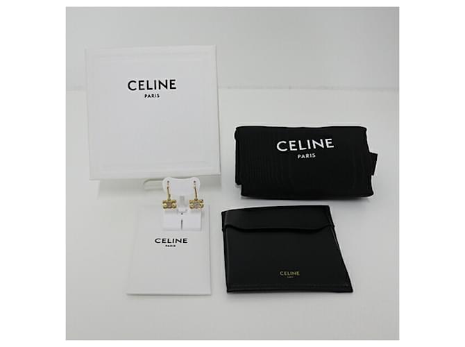 Céline Pendientes Celine Triomphe Drop Plata - vista 6