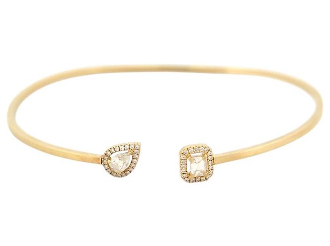 PULSERA MESSIKA MY TWIN TOI & MOI JONC FLEX ORO AMARILLO 18K DIAMANTES 0.3 CT - vista 2