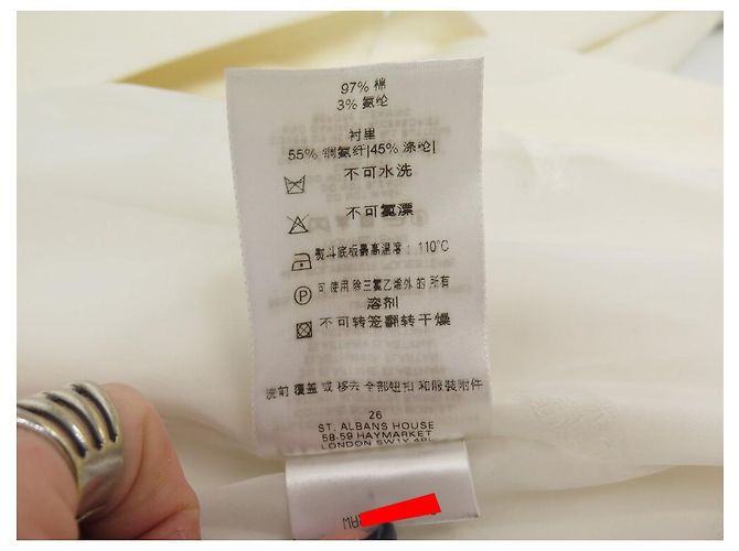 ABRIGO BURBERRY LONDRES TRENCH LARGO IMPERMEABLE CINTURÓN ALGODÓN TAMAÑO 38 M Crudo - vista 10
