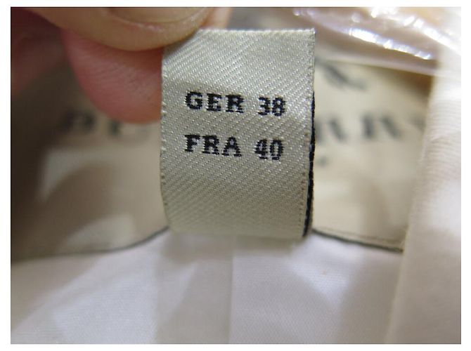 ABRIGO BURBERRY LONDRES TRENCH LARGO IMPERMEABLE CINTURÓN ALGODÓN TAMAÑO 38 M Crudo - vista 14