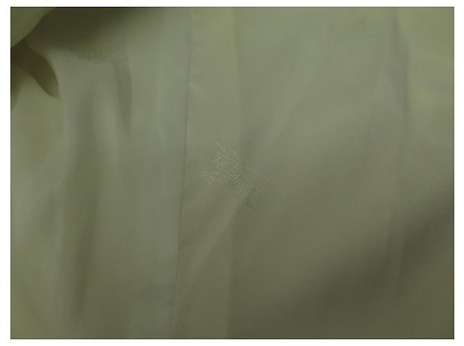 ABRIGO BURBERRY LONDRES TRENCH LARGO IMPERMEABLE CINTURÓN ALGODÓN TAMAÑO 38 M Crudo - vista 17
