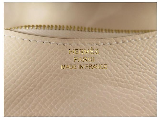 Hermès NEUE HERMES SLIM CONSTANCE BRIEFTASCHE H082060 EPSOM-LEDER KREIDE Roh - Ansicht 10
