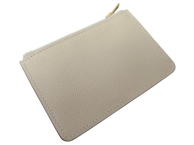 Hermès NEUE HERMES SLIM CONSTANCE BRIEFTASCHE H082060 EPSOM-LEDER KREIDE Roh - Ansicht 17