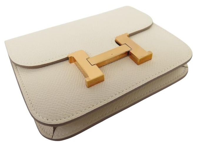 Hermès NEUE HERMES SLIM CONSTANCE BRIEFTASCHE H082060 EPSOM-LEDER KREIDE Roh - Ansicht 5