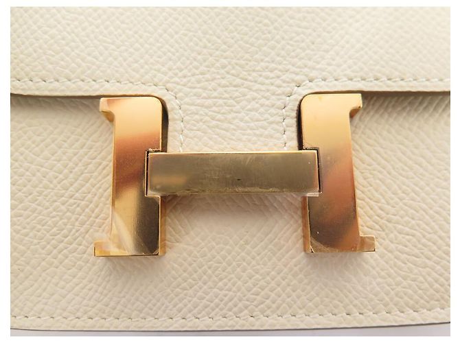 Hermès NEUE HERMES SLIM CONSTANCE BRIEFTASCHE H082060 EPSOM-LEDER KREIDE Roh - Ansicht 7