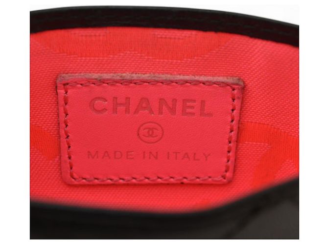 Cambon Tarjetero de cuero negro Chanel - vista 7