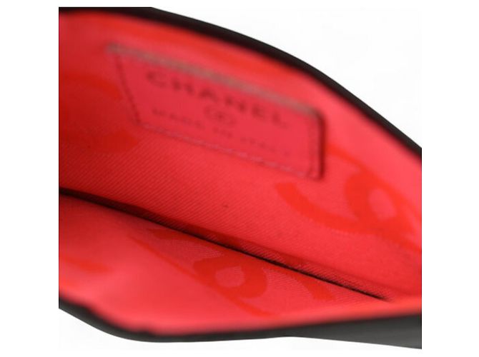 Cambon Tarjetero de cuero negro Chanel - vista 9