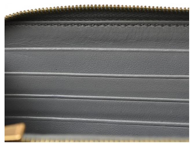 Céline Celine graue Leder Langbörse Braun - Ansicht 10