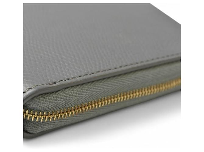 Céline Celine graue Leder Langbörse Braun - Ansicht 7