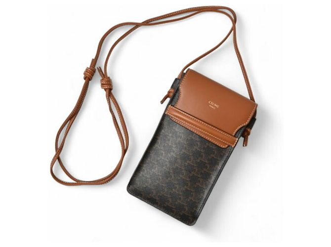 Céline Celine Brown Schultertasche Handyhülle Braun - Ansicht 11