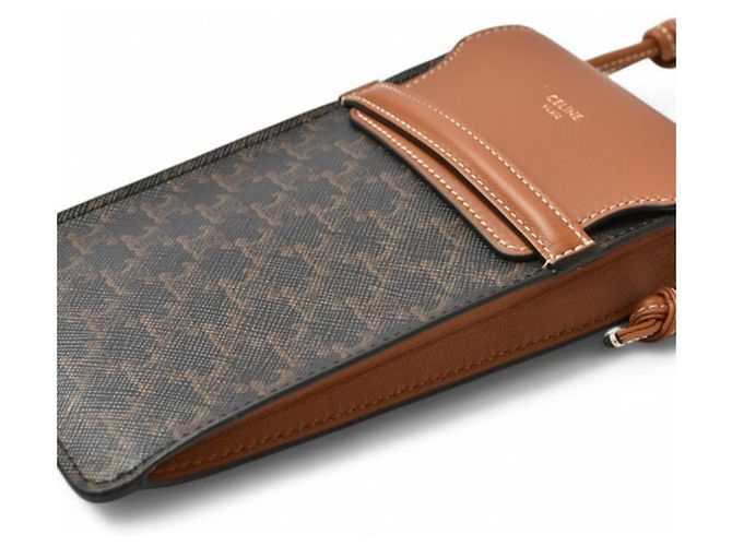 Céline Celine Brown Schultertasche Handyhülle Braun - Ansicht 3