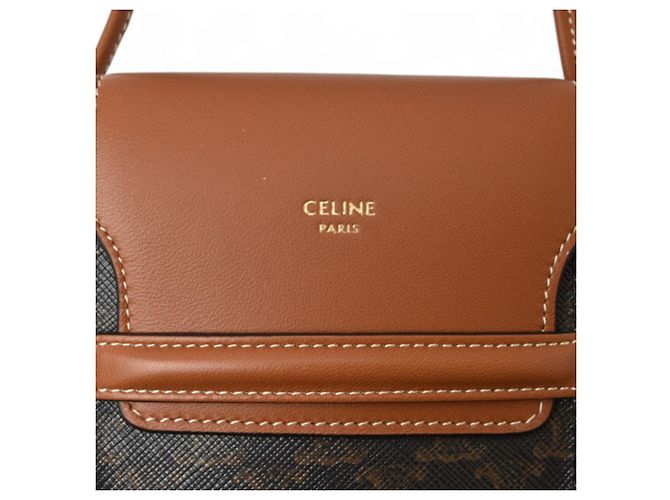 Céline Celine Brown Schultertasche Handyhülle Braun - Ansicht 4