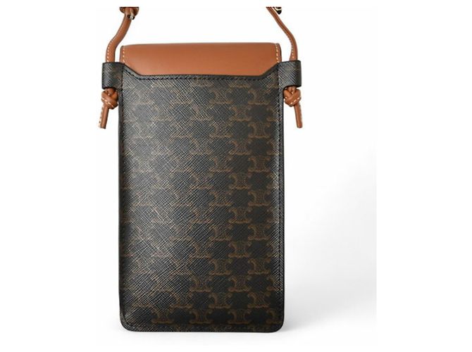 Céline Celine Brown Schultertasche Handyhülle Braun - Ansicht 5