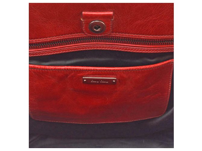 Miu Miu Leder Schultertasche - Ansicht 14