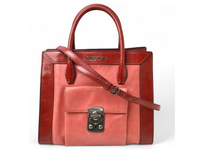 Miu Miu Leder Schultertasche - Ansicht 2