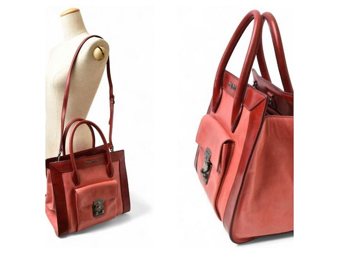 Miu Miu Leder Schultertasche - Ansicht 3