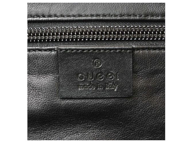 Gucci Black Cotton Canvas Shoulder Bag - view 12