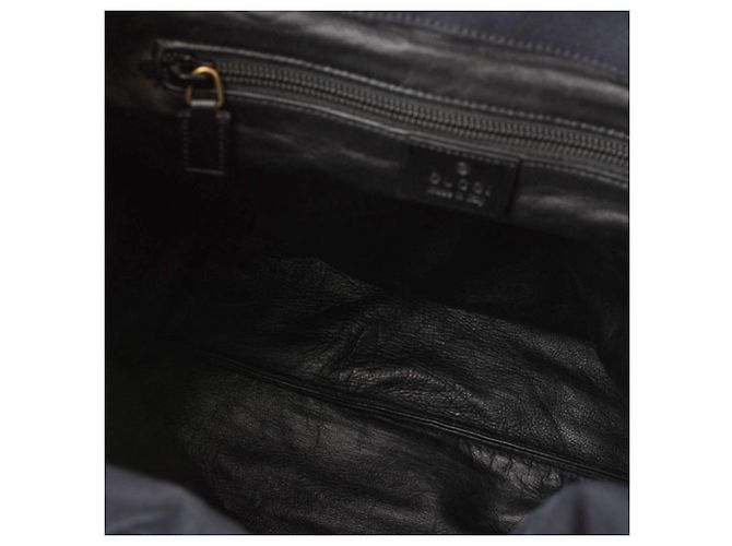 Gucci Black Cotton Canvas Shoulder Bag - view 14