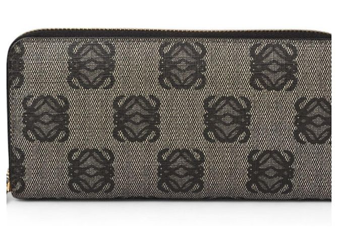 Cartera Larga Bi-Fold Loewe Castaño Negro - vista 2
