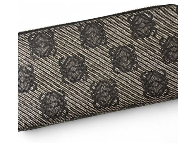 Cartera Larga Bi-Fold Loewe Castaño Negro - vista 3
