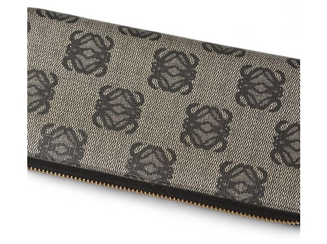 Cartera Larga Bi-Fold Loewe Castaño Negro - vista 4