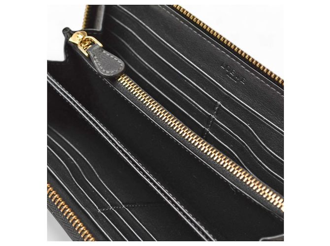 Cartera Larga Bi-Fold Loewe Castaño Negro - vista 6