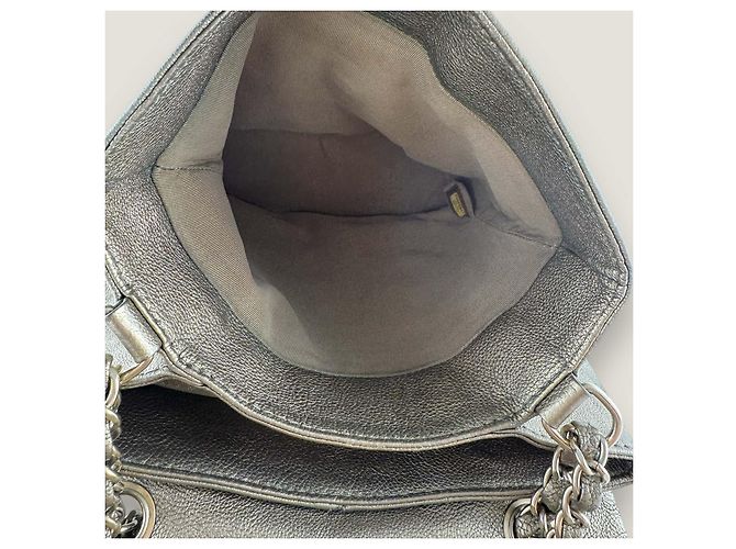 Borsa a flap in caviale Chanel D'oro Bronzo - vista 10