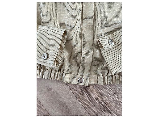 Camicia Chanel Monogramma in Viscosa Oro D'oro - vista 2