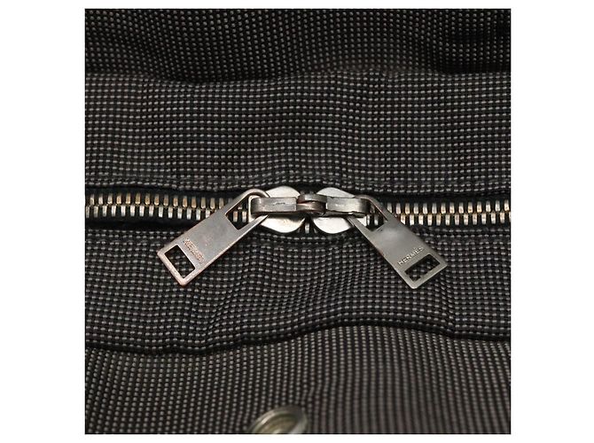 Hermès HERMES Handtasche Her Line MM aus grauem Canvas Auth sw509 Braun - Ansicht 10