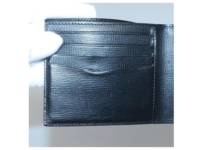 Alfred Dunhill Portafoglio in pelle nera Dunhill Auth am8366 Nero - vista 9