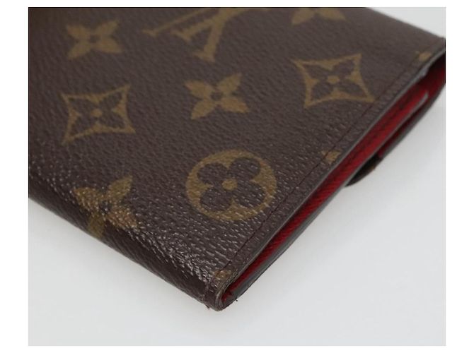 LOUIS VUITTON Monogram Portafoglio Emilie Long Wallet Rosso M60697 Auth ar13497 Monogramma - vista 15