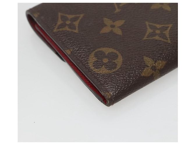 LOUIS VUITTON Monogram Portafoglio Emilie Long Wallet Rosso M60697 Auth ar13497 Monogramma - vista 16