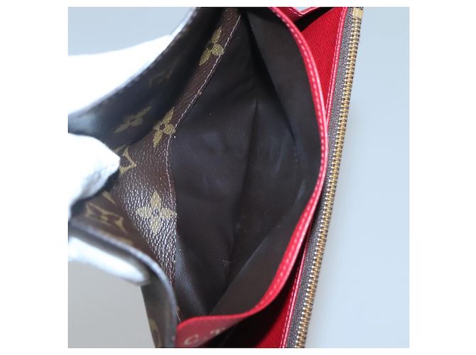 LOUIS VUITTON Monogram Portafoglio Emilie Long Wallet Rosso M60697 Auth ar13497 Monogramma - vista 18