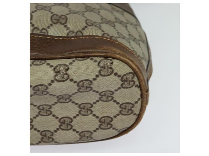 Borsa a spalla GUCCI GG Supreme PVC Beige Auth BA1143 - vista 14