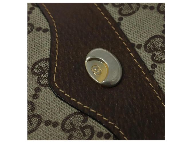 Borsa a spalla GUCCI GG Supreme PVC Beige Auth BA1143 - vista 17