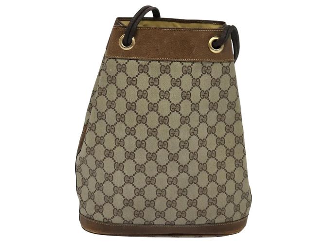Borsa a spalla GUCCI GG Supreme PVC Beige Auth BA1143 - vista 2
