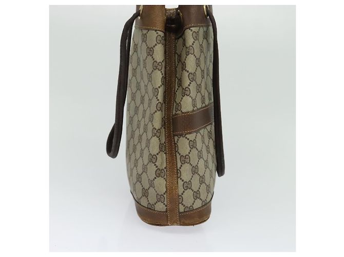 Borsa a spalla GUCCI GG Supreme PVC Beige Auth BA1143 - vista 3