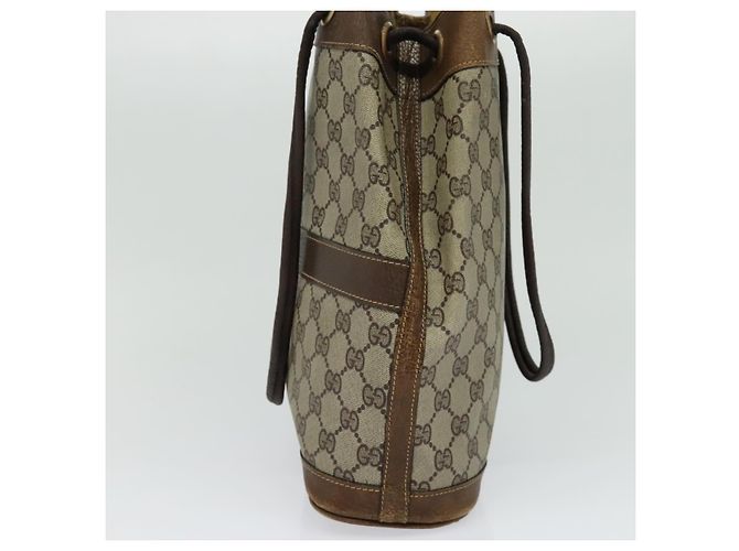 Borsa a spalla GUCCI GG Supreme PVC Beige Auth BA1143 - vista 4