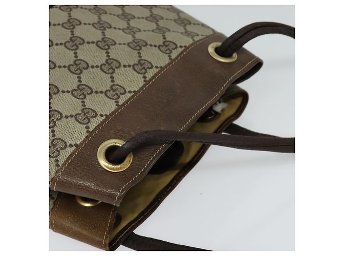 Borsa a spalla GUCCI GG Supreme PVC Beige Auth BA1143 - vista 6