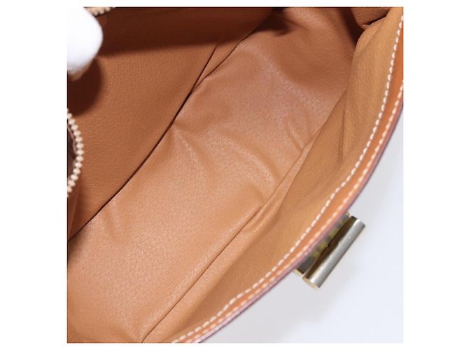 Céline Borsa a spalla in tela Macadam CELINE PVC marrone oro Auth 119057 D'oro - vista 11