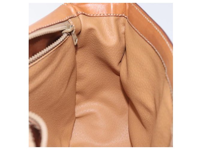 Céline Borsa a spalla in tela Macadam CELINE PVC marrone oro Auth 119057 D'oro - vista 20