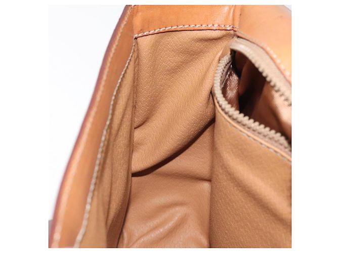 Céline Borsa a spalla in tela Macadam CELINE PVC marrone oro Auth 119057 D'oro - vista 21