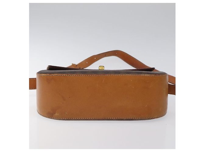 Céline Borsa a spalla in tela Macadam CELINE PVC marrone oro Auth 119057 D'oro - vista 5