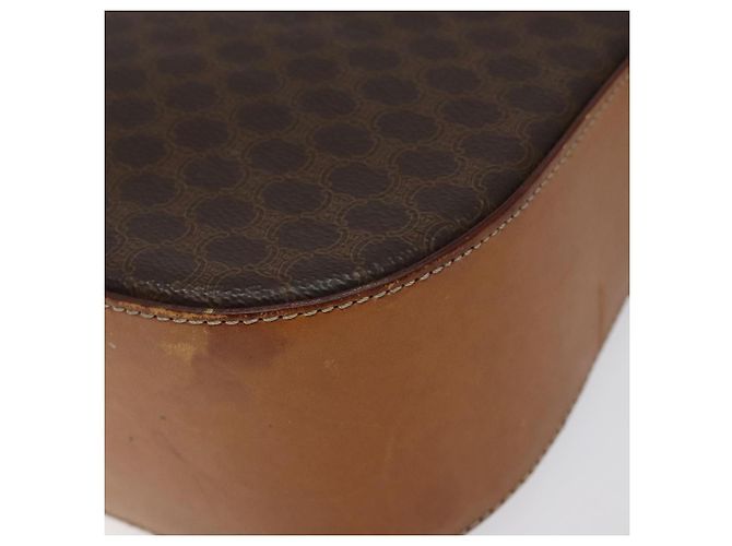 Céline Borsa a spalla in tela Macadam CELINE PVC marrone oro Auth 119057 D'oro - vista 9