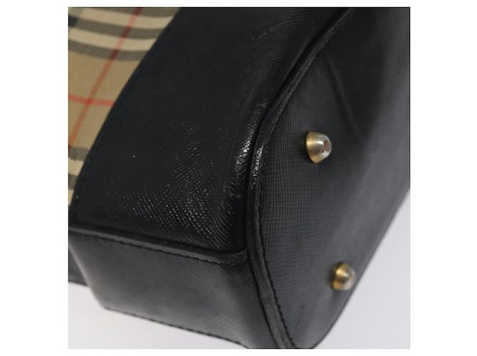 Borsa a spalla Nova Check Burberry in tela beige Auth 120468 - vista 15