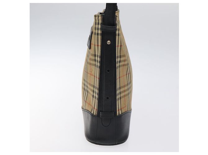 Borsa a spalla Nova Check Burberry in tela beige Auth 120468 - vista 3